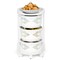 Kitchen Rotating Trolley Rotating Kitchen Storage Shelves Vegetable Storage Organizer Fruit Basket Floor Stand Shelf